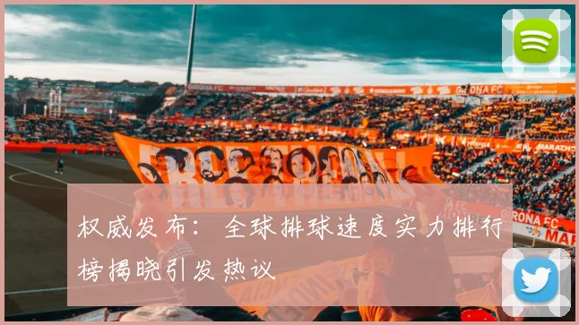 权威发布：全球排球速度实力排行榜揭晓引发热议